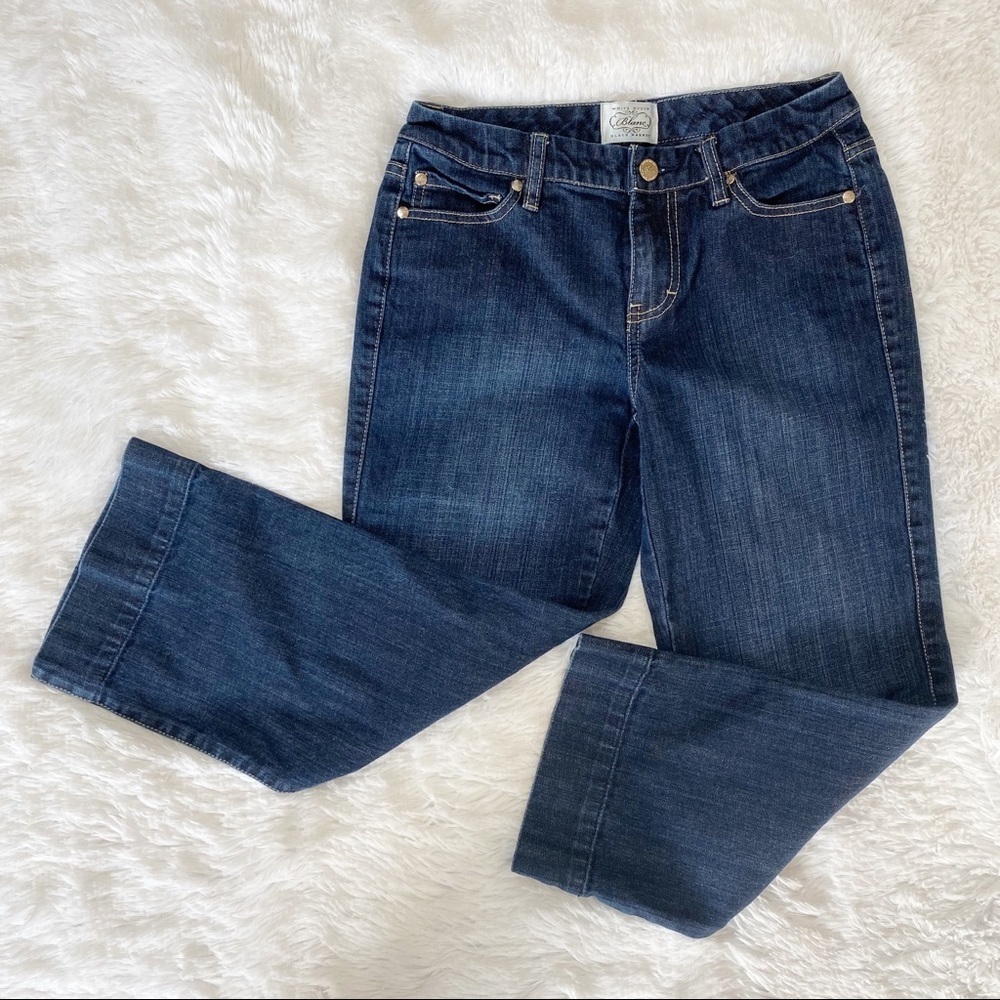 WHBM Blanc Medium Wash Capris Size: 2 - Picture 1 of 6